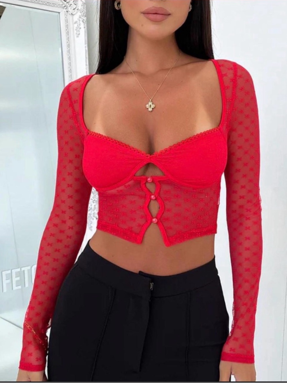thats so fetch kacey long sleeve top